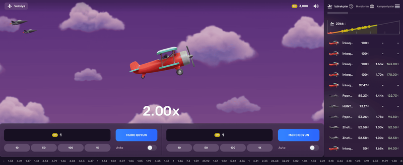 Pin Up Aviatrix oyununa necə başlamaq olar?